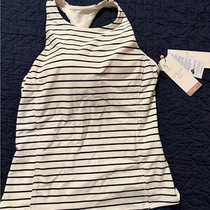 Striped Racerback Calia Swim top